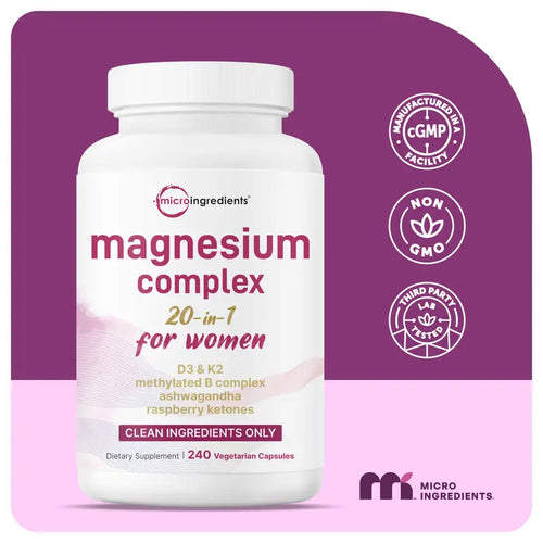 Premium 20-in-1 Magnesium Complex for Women’s Daily Balance, Energy & Deep Relaxation