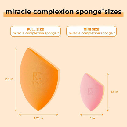 Flawless Precision Makeup Anywhere: Mini Miracle Complexion Sponges | 2 Pack per Set