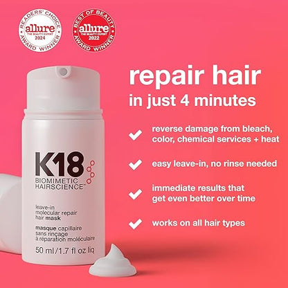 Instant Molecular Repair Mask for Chemically Damaged Hair