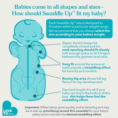 Sleep Longer & Deeper with Natural Arms-Up Swaddle Sack